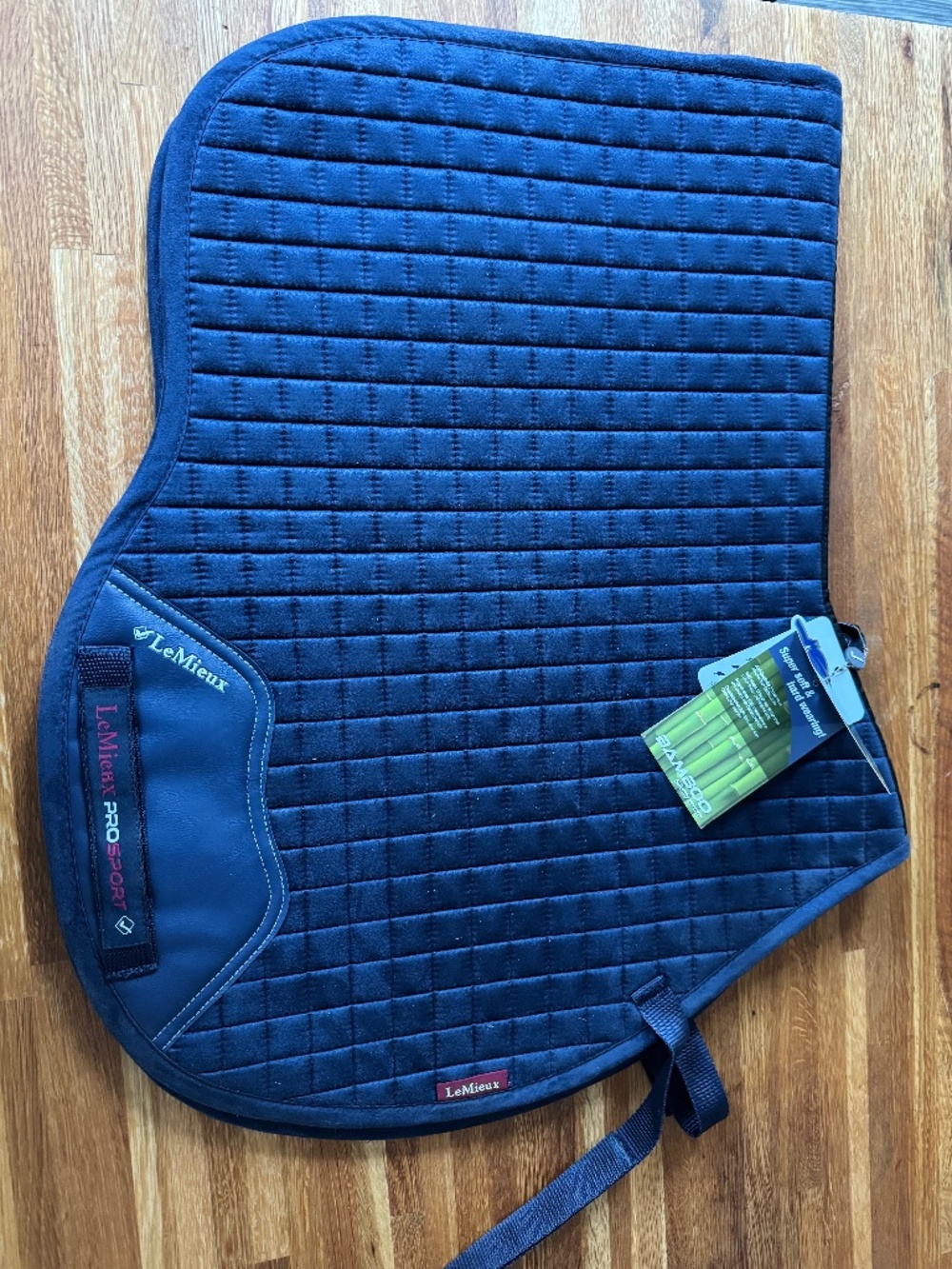 NWT LeMieux Navy suede GP saddle pad